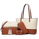 Women Fashion Handbags Wallet Tote Bag Shoulder Bag Top Handle Satchel Purse Set 4pcs