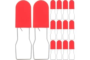SOLUSTRE Mini Padlock Style Security Seals with Plastic Wire Anti Tamper Safety Padlocks for Multi-Use Container and Equipmen
