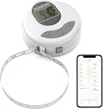 RENPHO Smart Bluetooth Body Tape Measure for Fitness & Weight Loss
