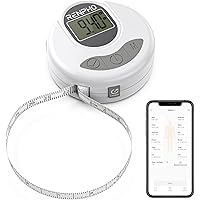 RENPHO Smart Body Tape Measure with App, Bluetooth Measuring Tapes with LCD Monitor Display, Fitness Body Measurement with Re
