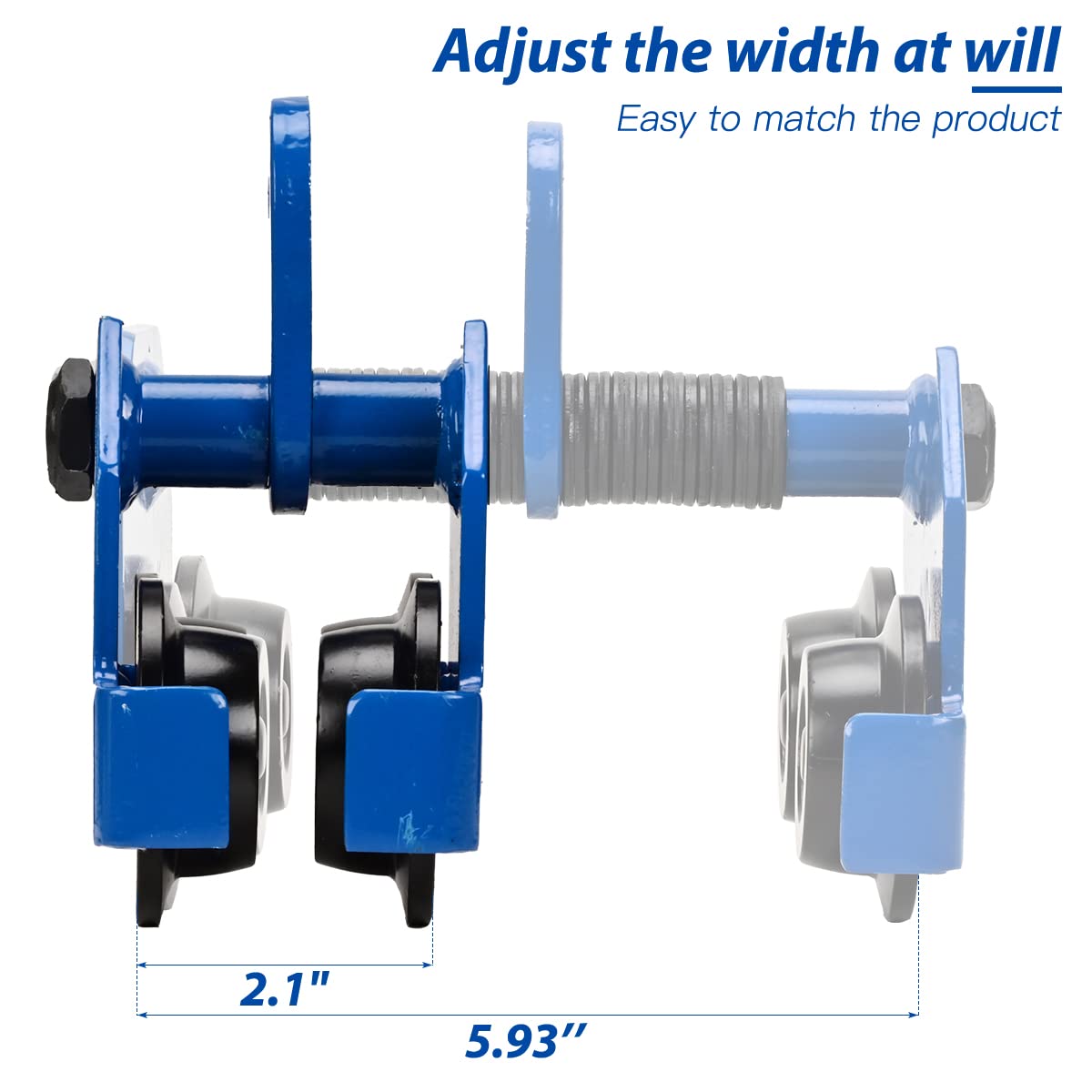 Fishing Trolley Wheels Toplift 2 Ton Gear Trolley For Chain Hoist ...