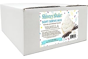 Shivery Shake Soft Serve Ice Cream Mix, 3 x 3.2 lb case, Vanilla