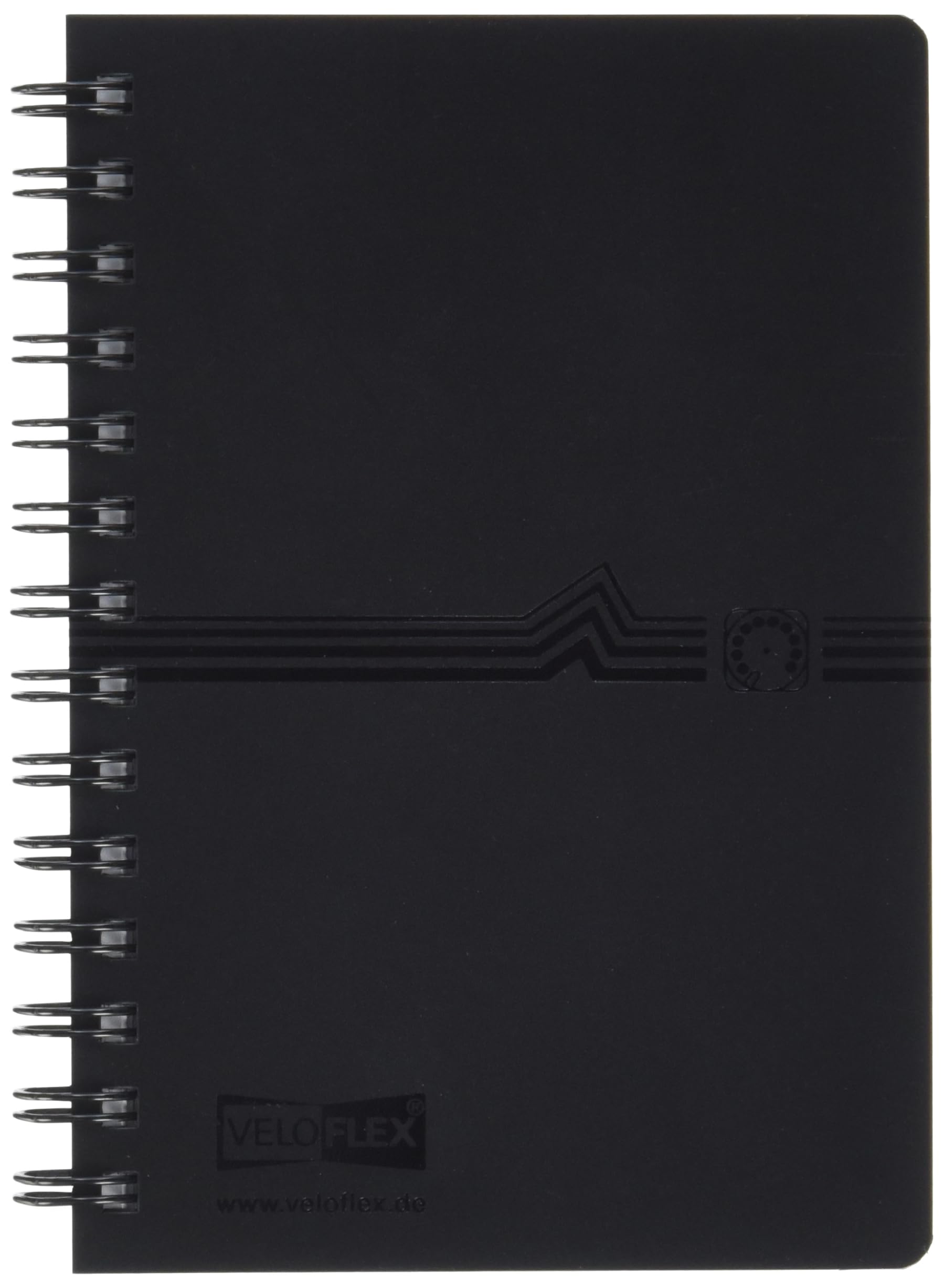 Veloflex 5107180 Spiral Bound Address Book A7 Black