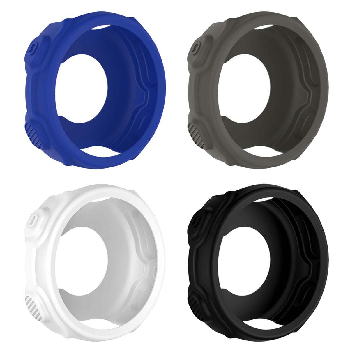 UKCOCO Compatible for Garmin Forerunner 235 Case Cover - 4 Pcs Soft Silicone Protective Case Shock-Proof and -Resistant Protector Case Cover for Forerunner 235/735XT