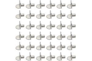 BORNFEEL Cabinet Shelf Pegs 80 Pack Kitchen Cabinet Shelf Clips 5mm 0.2inch Bracket-Style Shelf Support Pegs for Kitchen Cupboard Closet Bookshelf Bookcase