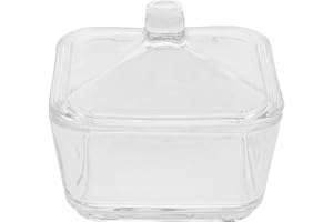 SHINEOFI Glass Sugar Cube Jar with Lid Small Coffee Sugar Canister for Home and Office for Coffee Bar