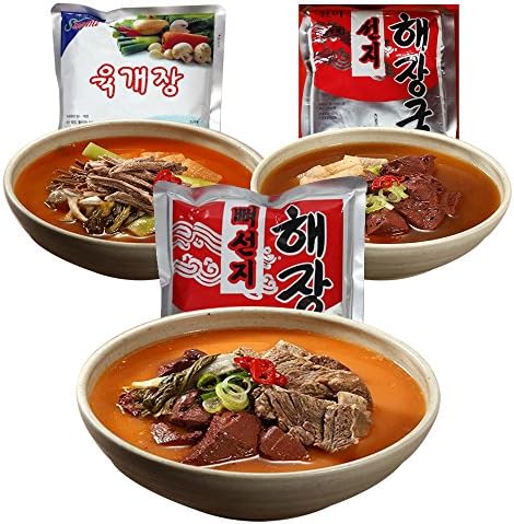 [Genuine Korean Food] Series 02 : Red &amp; Spicy - Yukgaejang, Haejangguk, Bone Haejangguk (serve 2 per pack)/1 year long expiry date