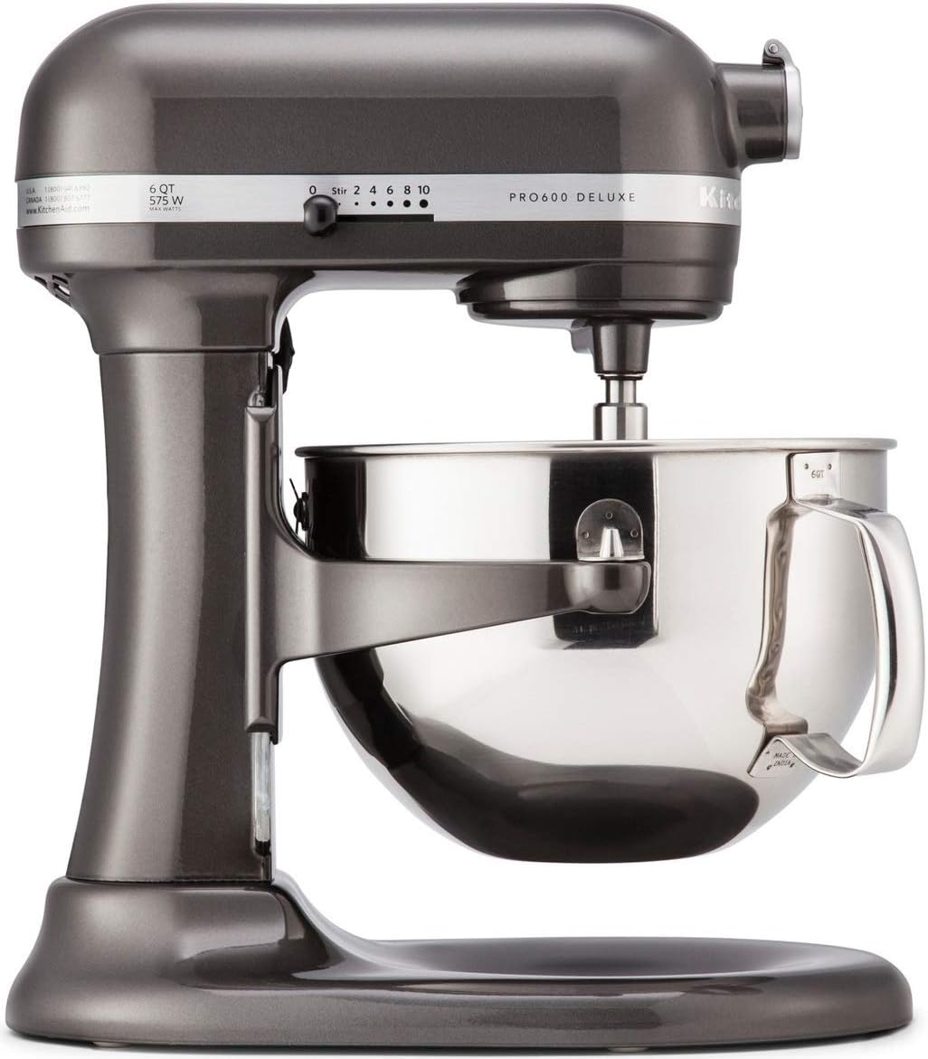 KitchenAid KP26M1XBZ 6 Qt. Professional 600 Series Bowl-Lift Stand Mixer - Black Storm
