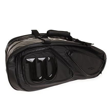 wilson tour v 15 pack tennis bag black