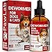 DEW0RMER for Dogs & Cats (2 OZ) - Treat & Prevent - WHIPW0RM, H00KW0RM, R0UNDW0RM & TAPEW0RM DEW0RMER - Made in USA - Natural P0WERFUL Blend - Senior Pets, Kitten & Puppy DEW0RMER