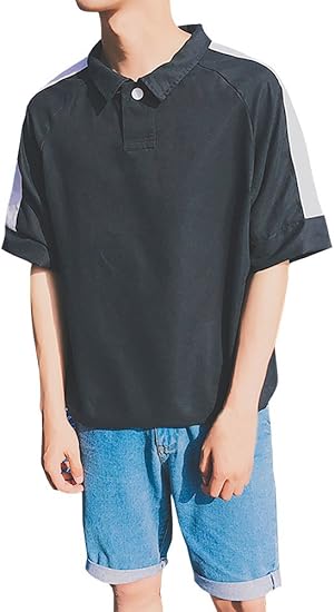 Amazon ネルロッソ Nerlosso ポロシャツ メンズ ざっくり ゆったり 半袖 メンズポロシャツ ボタンダウン 大きい ビジネス ゴルフ 正規品 Cmx241 L Be シャツ 通販
