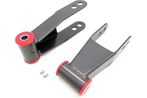 Cheriezing 410520 Suspension 2" Rear Lowering Drop Shackles Compatible for 1988-2018 Silverado GMC Sierra 1500 2WD 4WD all Cab sizes