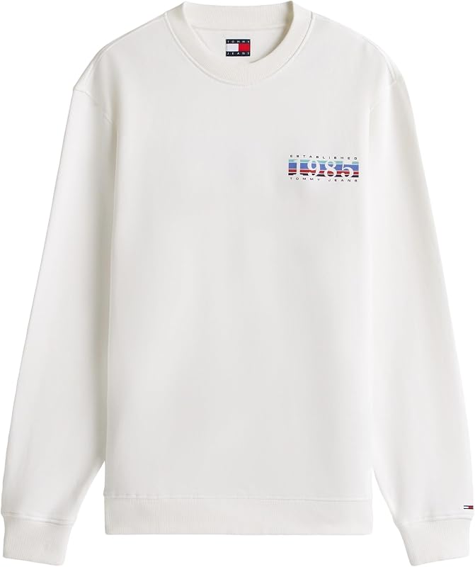 TJM Reg Entry DNA Play Crew Ext Dm0dm22377 Sweat-Shirt pour Homme, Blanc (écru), XXL