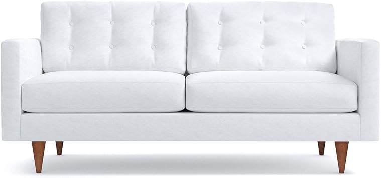 Amazon Com Logan Apartment Size Sofa White 68 X 36 X 33