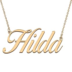 HUAN XUN Customized Custom Simple Any Name Necklace