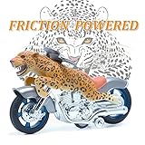 BigNoseDeer Animal toys Leopard friction motorcycles toys (Leopard)