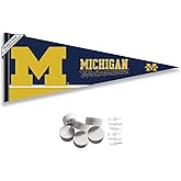 Michigan Team University Wolverines Pennant Flag and Wall Tack Mount Pads