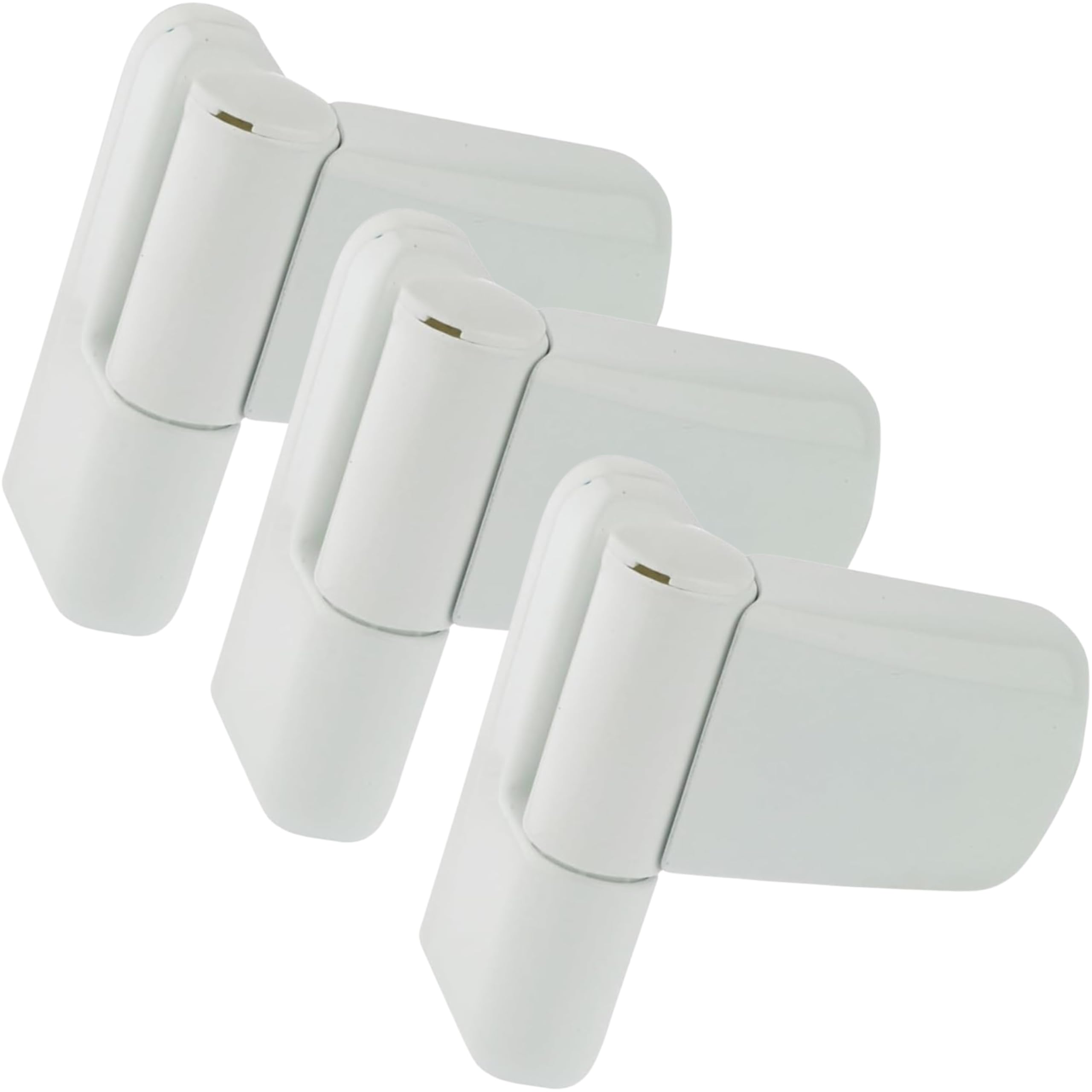 Fixrello 3 Flag Hinges for uPVC Door - Fits Left and Right Handed Door - 4 Variable Bushes and Optional Packer Incl. - 100mm Heavy Duty Door Hinge