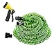 YowoSmart Garden Hose 100 Ft Double Latex Strongest Durable Expandable Garden Hose and 8 Function Spray Nozzle, Extra Strength Fabric Protection