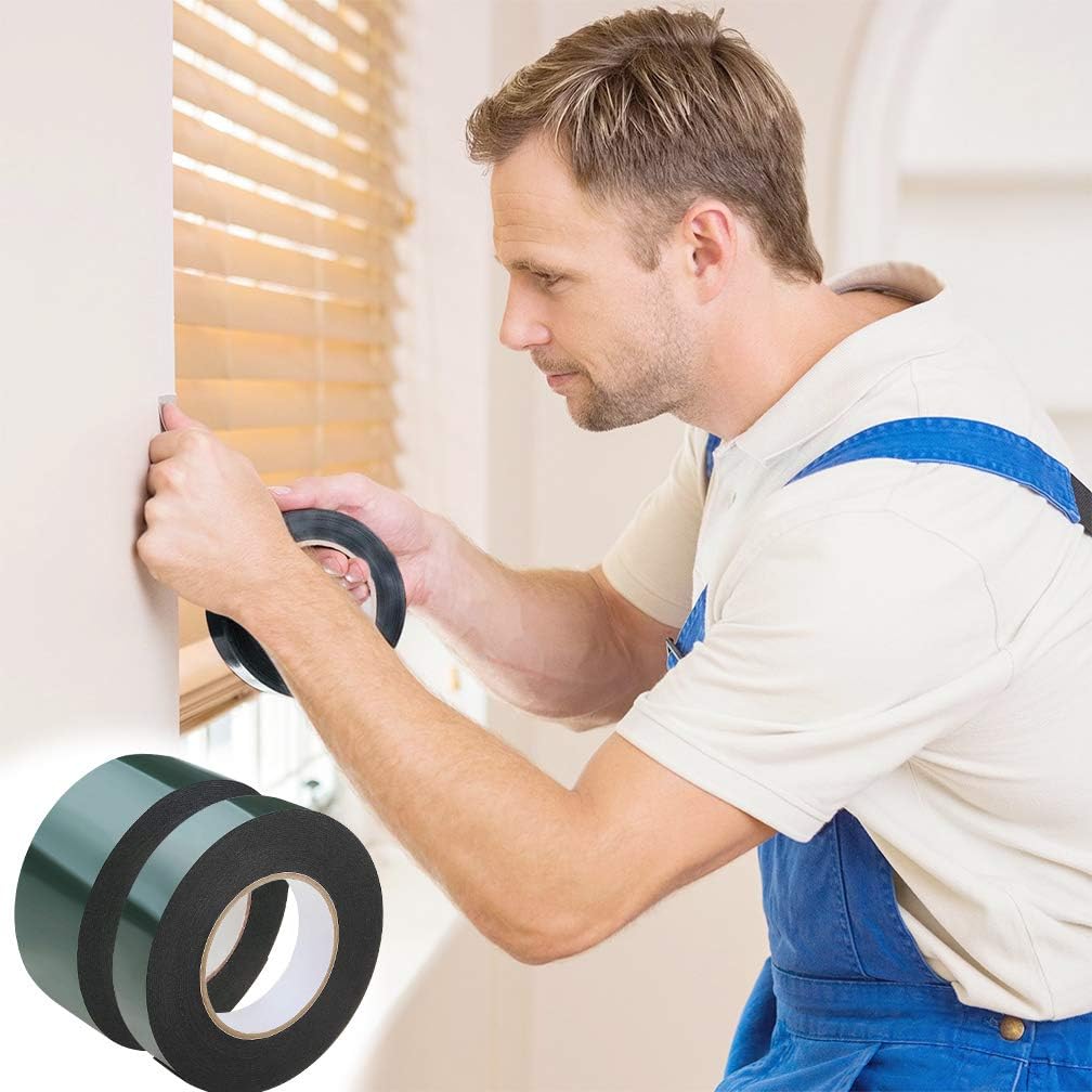 WooZuu Heavy Duty Double Sided Tape, 3 Rolls 5m Black Mounting Tape - Image 5