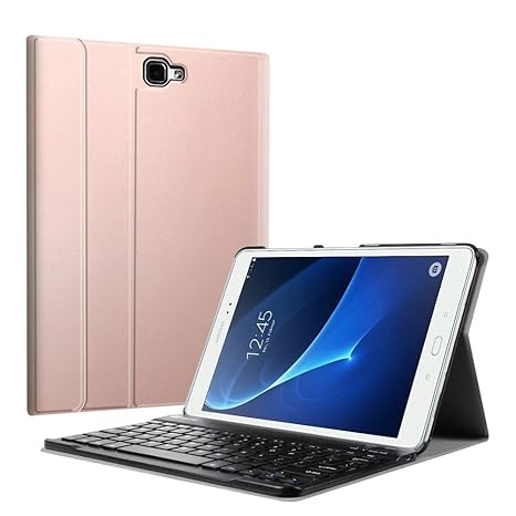 Fintie Bluetooth Tastatur Hülle für Samsung Galaxy Tab A 10,1 Zoll T580N / T585N Tablet - Ultradünn leicht Schutzhülle mit ma