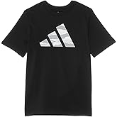 Adidas Boys Short Sleeve Cotton Blocked Bos Logo T-Shirt