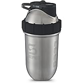 SHAKESPHERE Stainless Steel Shaker Bottle - 24oz Insulated Protein Shaker Bottle for Hot & Cold Drinks - Ideal for Shakes & Smoothies, Leak-Proof, BPA-Free, No Mixer Ball Needed, Steel - Original