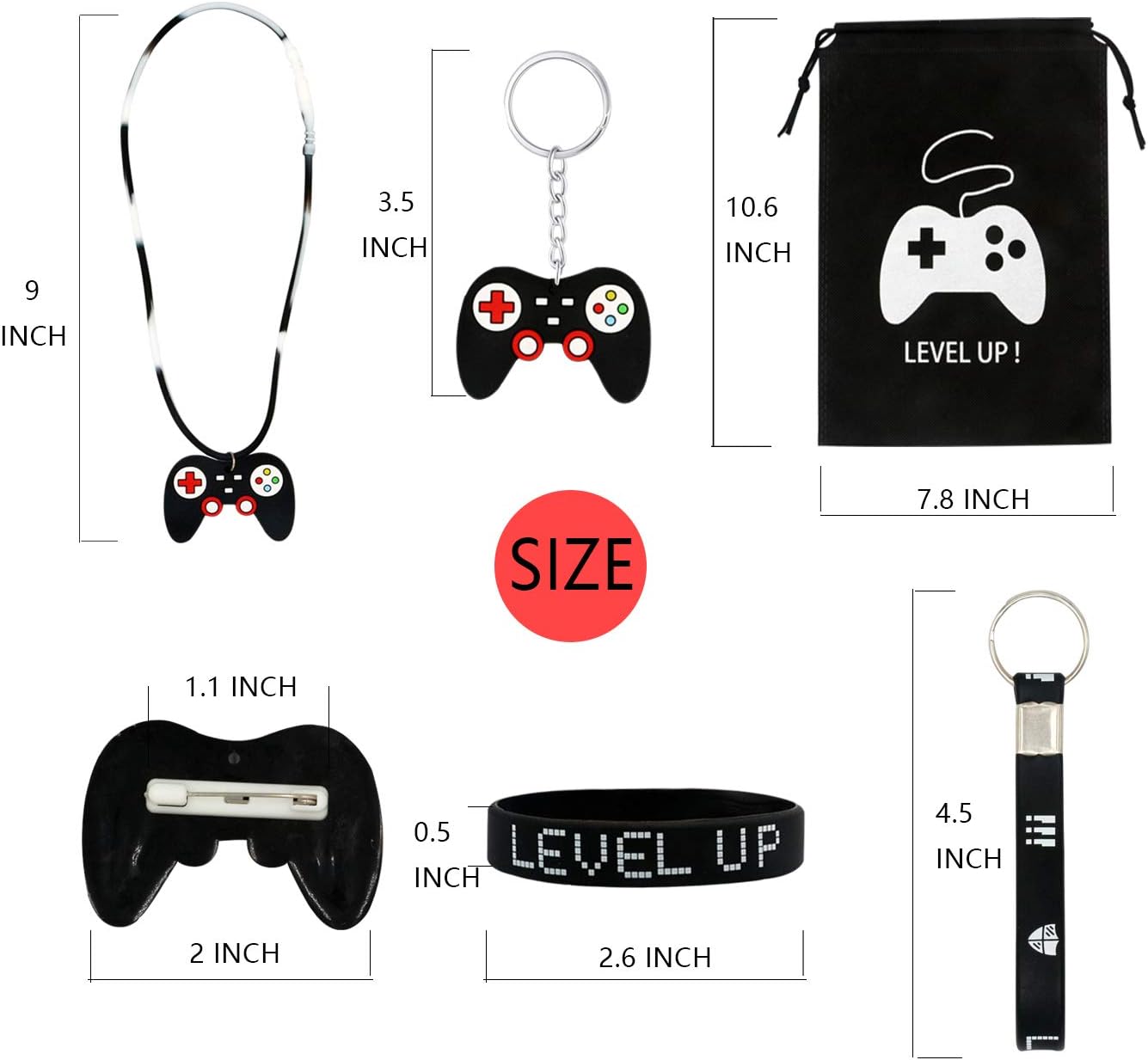 48 Pack Video Game Birthday Party favors set Classroom Rewards Carnival Christmas Prizes Gifts for kids boys girls- Serve 6 Guests Kids Birthday Party Supplies Video Game: Toys & Games