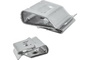 CALEQI Solar Panel Cable Clips 30 Pcs Photovoltaic Cable Clips Trailer Frame Wire Clamp Clips Stainless Steel 21.6mm/0.85in Length