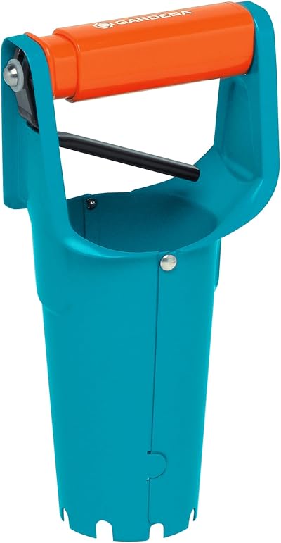 GARDENA Bulb Planter Steel Duroplast Coating Automatic Release Depth Scale