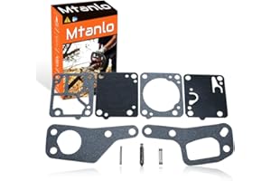 Mtanlo for McCulloch Mini Mac 110, 120, 130, 140 Carburetor Repair Kit OEM Code for Zama RB19 & RB191 X - Ideal for Serial Pr