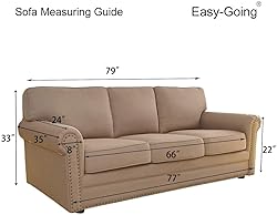 Easy-Going Reversible Couch Cover for 3 Cushion