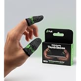 PuK Gaming Thumb Sleeves 10 Pack, Aim Faster and Sweat Less, Ultra Thin Breathable Finger Sleeves for Mobile Gaming, Smooth Glide and Precision Control for FPS and Battle Royale Games