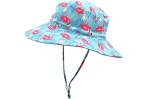 Home Prefer UPF50+ Wide Brim Sun Hat Boys Girls Sun Protection Hat Zoo Beach Swim Safari Bucket Hat for Baby Toddler Kid