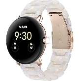 TUV PLNT Resin Band | For pixel watch 5/4/3 45mm band,for Women,Tortoise,Metal,Buckle,Strap,For google pixel watch 5/4/3/2 41mm