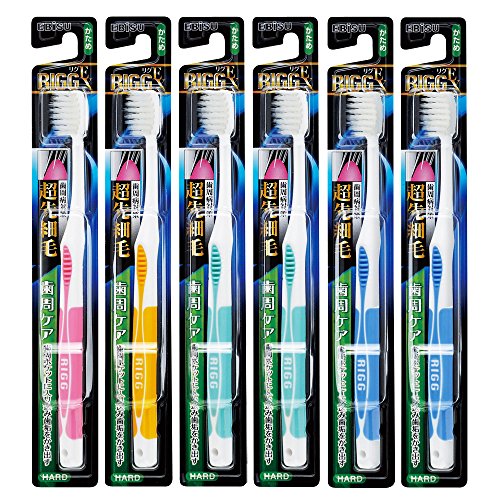 エビス EXハブラシ超先細毛かため 6本組の商品画像