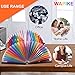 Expanding File Folder - 24 Pockets Multicolour Accordion Document Organizer, A4 High Capacity File Organizer with Colored Index Labels Work on Letter Size and A4 Size
