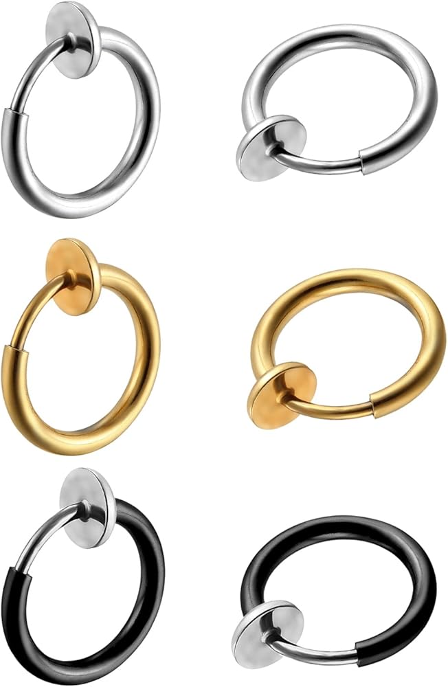 fake hoop earrings amazon