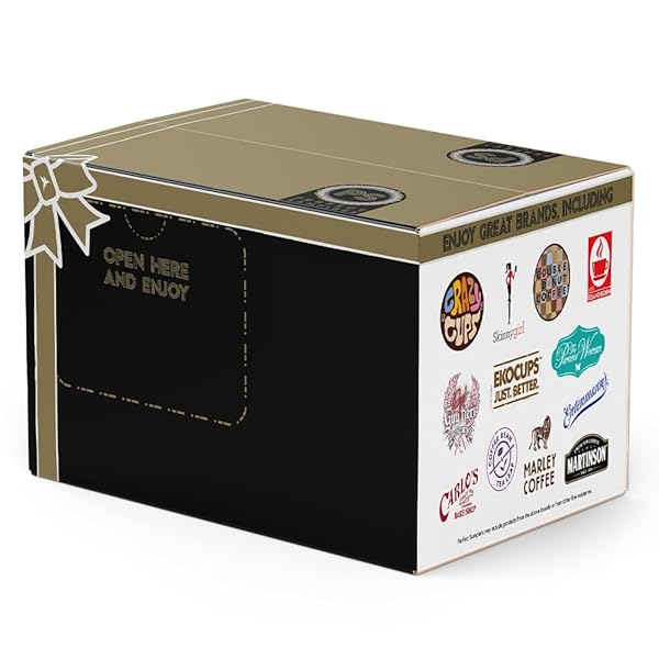 DOUBLE DONUT COFFEE VARIETY PACK, INCLUDING FLAVORED COFFEE PODS, MEDIUM ROAST, & DARK ROAST COFFEE, SINGLE SERVE COFFEE FOR KEURIG K CUP BREWERS, 40 COUNT