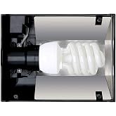 Exo Terra Nano Plastic Canopy for PT2601,Black Outer Polish Chrome Inner