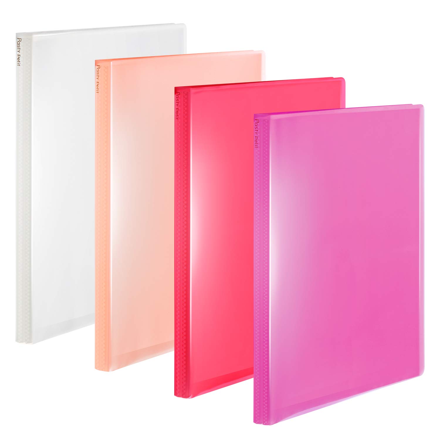 プラス ファイル クリアファイル A4縦 40ポケット Pasty petit フルーツジェラート 4色組商品画像