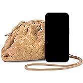 Woven Dumpling Bag for Women Clutch Purses, Cloud Crossbody Handbag Soft Shoulder Bag