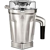 Pure Realm 64-Ounce Stainless Steel Container for Vitamix Blenders | Stainless Steel Blender Pitcher Compatible With Vitamix 5200 750 6300 Vm0103 Vm0197, for Most popular models Vitamix Blenders
