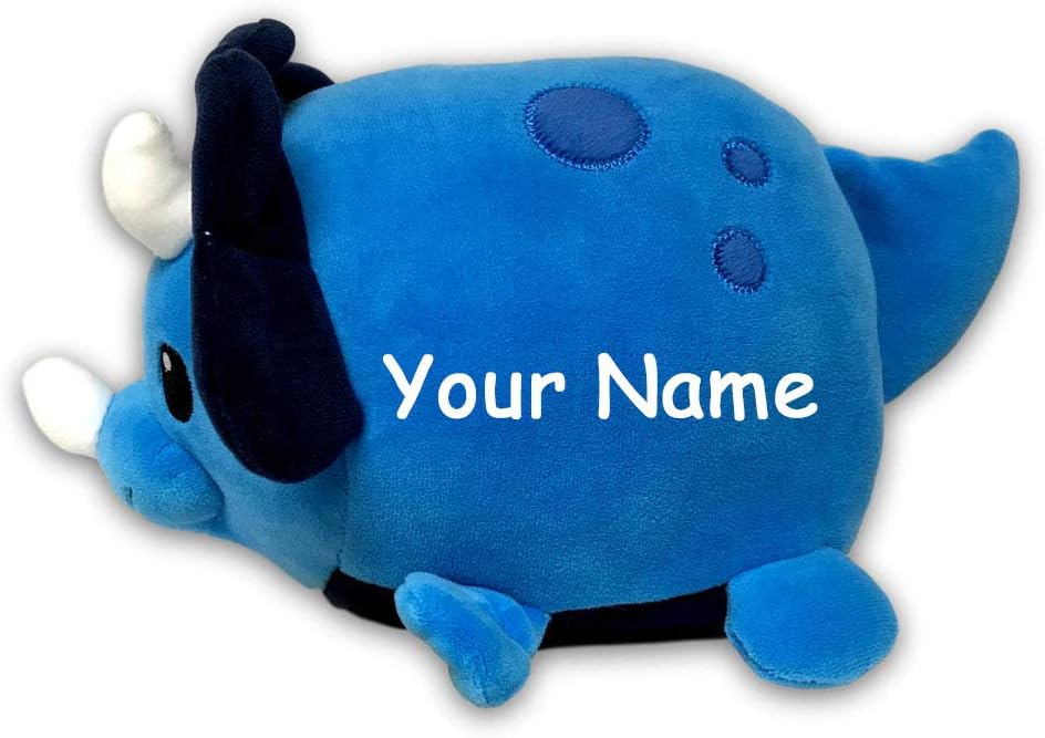 blue triceratops stuffed animal