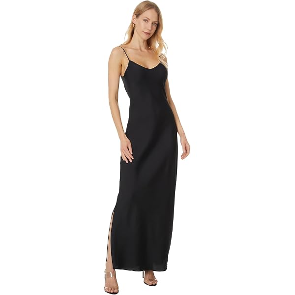allsaints mina maxi dress Mina Slim Fit Printed Maxi Dress CHARM BLACK