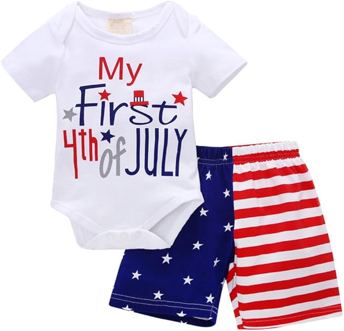 fourth of july romper baby