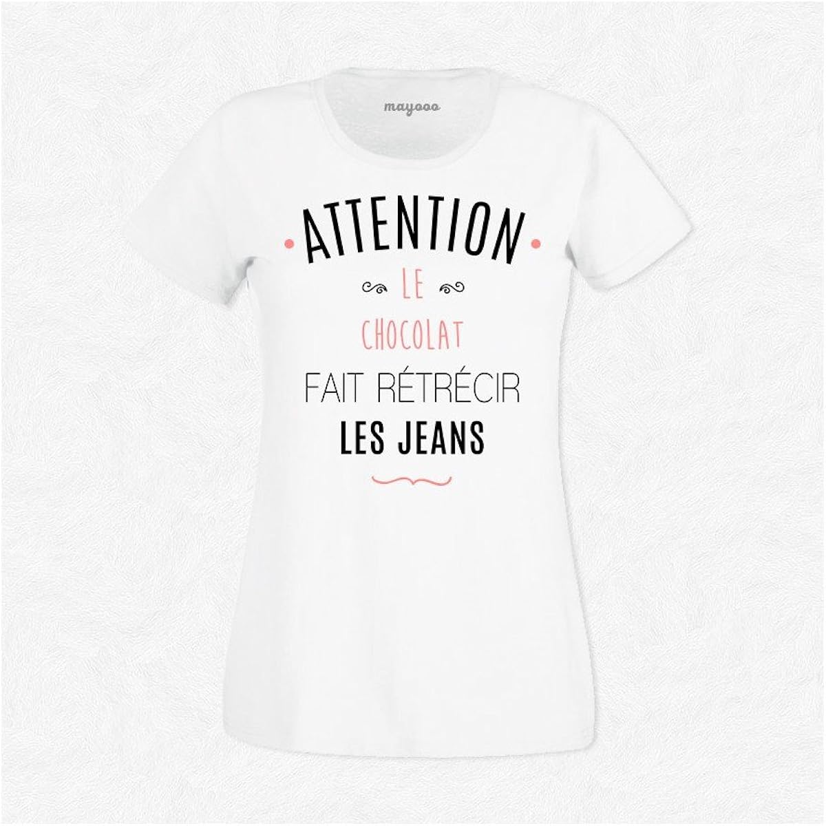 Inconnu T Shirt Le Chocolat Fait Retrecir Les Jeans Amazon Fr Vetements Et Accessoires
