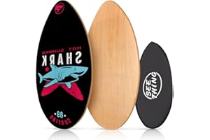 seething 35 Inch Skimboard with High Gloss Coat Wood Skim Board for Beginners,Kids, Teenagers, Adults and All Skimming