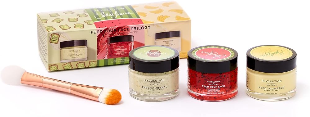 Revolution Beauty London Jake Jamie Feed Your Face Trilogy 3x50ml Face Masks