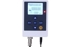 DIGITEN LCD Display Water Flow Control Meter Liquid Flow Rate Volume Counter Flowmeter Quantitative Controller Liter/Gallon L